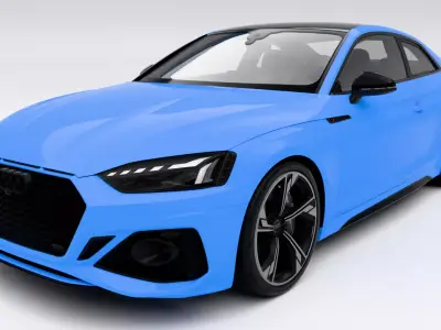 Audi RS5 Coupe 2020 Low-poly 3D model