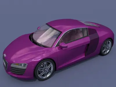 Audi R8 3D model 21