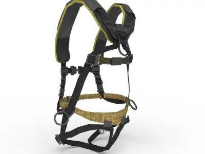 Full Body Harness Low-poly 3D model