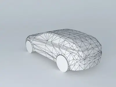 NEG Hatchback car  template Free 3D model