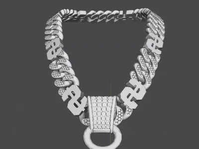 Money Cuban Link Free 3D model