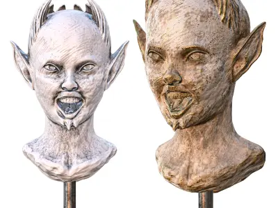 Head sculpture  vol 01 3D print model