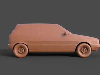 Fiat Uno 1994 3D print model