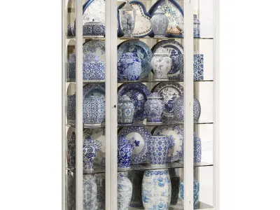 Classical display cabinet 3D model
