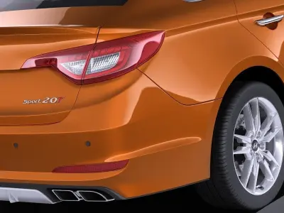 Hyundai Sonata 2017 VRAY 3D model