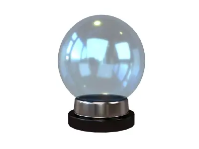 Crystal Ball V1 002 Low-poly 3D model