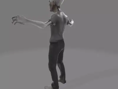 Zombie Awaken Halloween 3D Model for Games Film 3DPrint 3D print model