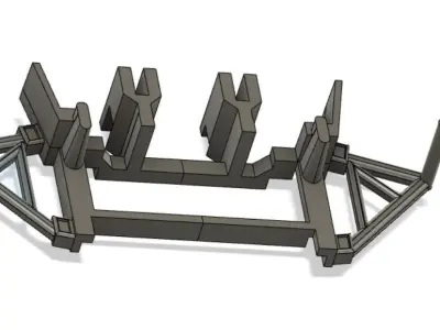 Burago F40 Front Lifter Group 3D print model