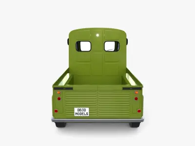 Citroen HY Pick Up with interior v3 3D model