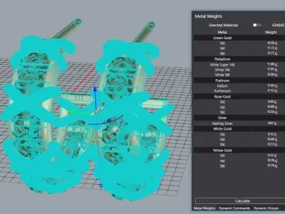 Earrings Tiffany  Schlumberger Twenty Stone Hoop Lux Copy 3D print model