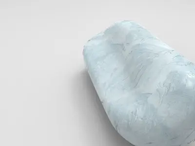 Zia Bench Low-poly 3D model