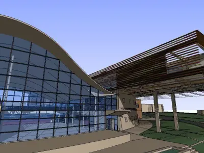 Sketchup Shopping Center M Free 3D model