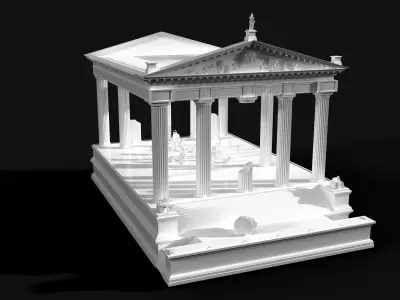 NeoClassical GrecoRoman Painting Scene 3D model