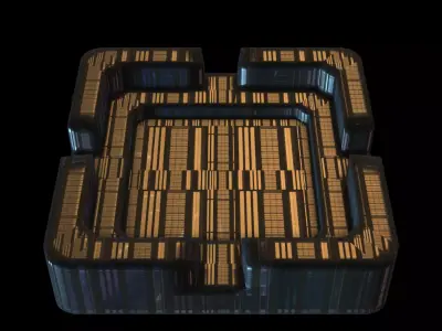 Ashtray square Free 3D model