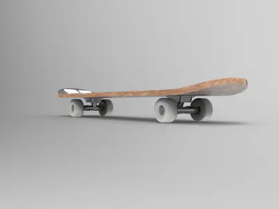 Blowin Skateboard Low-poly 3D model