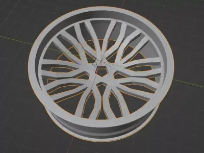 3d wheel  5 3D print model