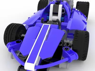 Lego Race Car 3D model