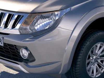 Mitsubishi L200 extended cab 2016 3D model