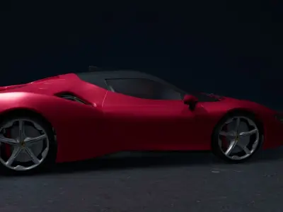 The Ferrari Sf90  3D model