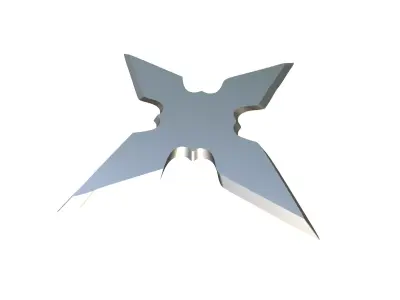 Shuriken x-shape Free 3D print model
