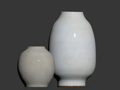 Quin Handcrafted Ceramic Vases 3D model