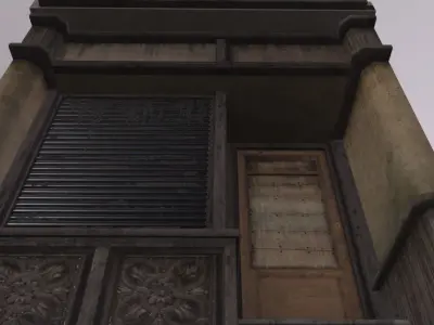 Shopfront Brown Low-poly 3D model