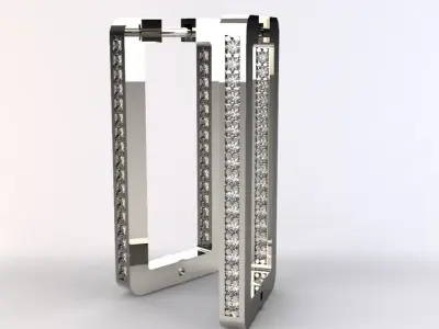 Victoria-diamond-earring 3D print model