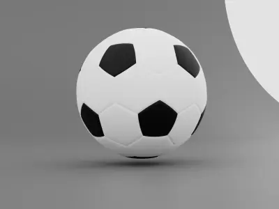 soccer ball 3D model 19