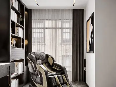 Luxurious bedroom interior design  3D model