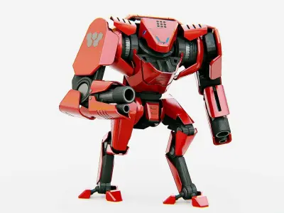 BATTLE DROID  STORM Rigged for Unreal Engine - Unity - MIXAMO 3D model