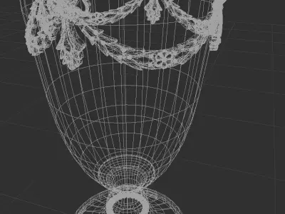 Luxury Table Lamp 3D Model 3D model