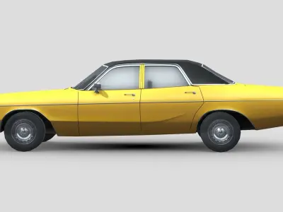 Dodge Polara 1970 Low-poly 3D model