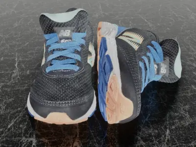 NEW BALANCE ABZORB 60 V6 3D SHOES Low-poly 3D model