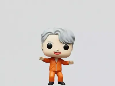 BTS Funko Pop Style Figures  Personagens BTS Estilo Funko Pop 3D print model