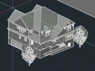 Classic House 01 3D model