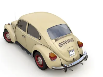 Volkswagen Super Beetle 1972 3D model