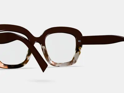 Gabriela Eyeglasses in Ganache Tortoise Fade 3D model