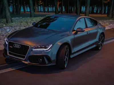 Audi RS7 2013 Sportback Realistic car  3D model