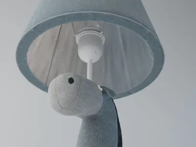 Childroom horse desk lamp 3D model