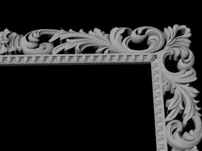 mirror ornate frame 3D model buy