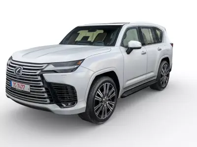 Lexus LX 500d 2022 Low-poly 3D model