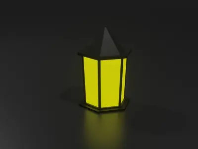 Simple Lanterns Free low-poly 3D model