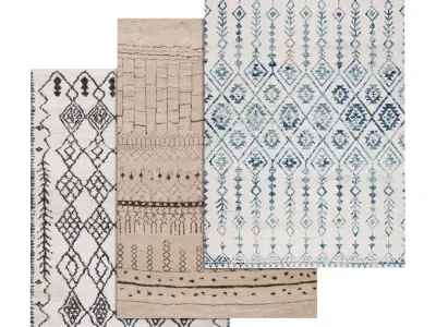 Rug Set 2186 3D model