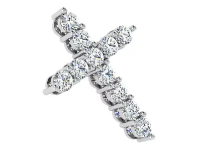Cross Diamond Pendant 2977 3D print model