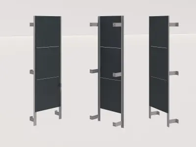Mechanic facade systems  Low-poly 3D model
