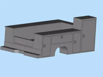 Service truck Body AMT Cars scale 25 printable file  3D print model