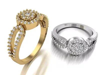 Engagement ring  3D print model