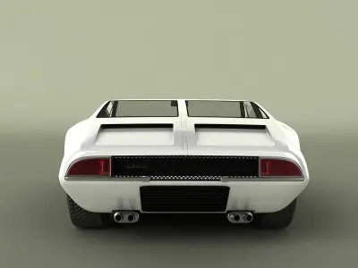 De Tomaso Mangusta 1969 3D model