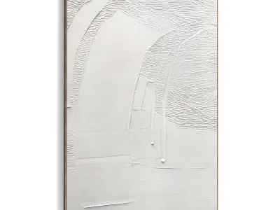 Plaster Two Photo Frame 375 Low-poly 3D model