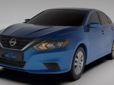 Nissan Altima 2016 SL2 5 HQ detailed exterior 3D model
